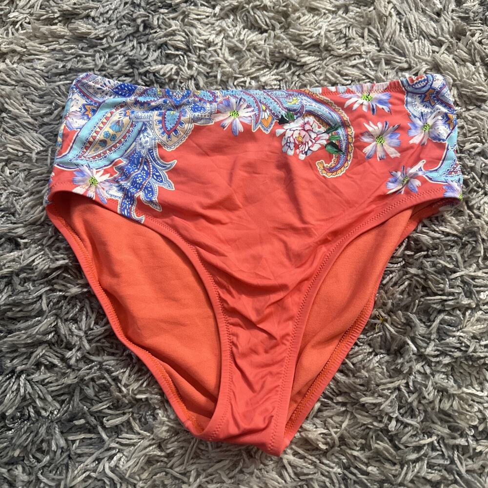Johnny Was Drew High Waist Bottom Swimwear - CSW7721-F Floral And Paisley